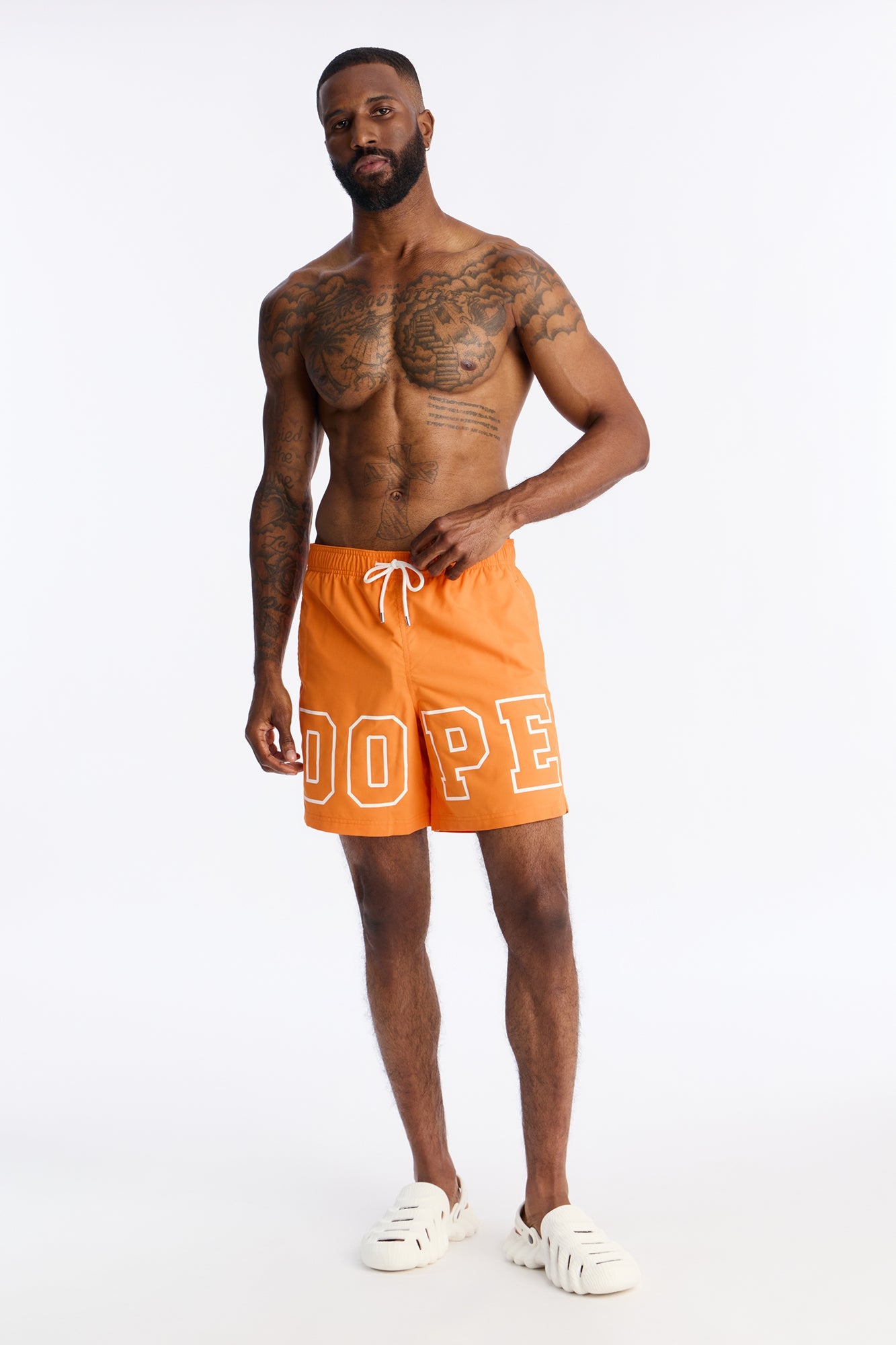It's Dope Swim Trunk 7″ - Orange image 2