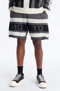 Retro Moto Stripe Sweater Short - Grey image 1