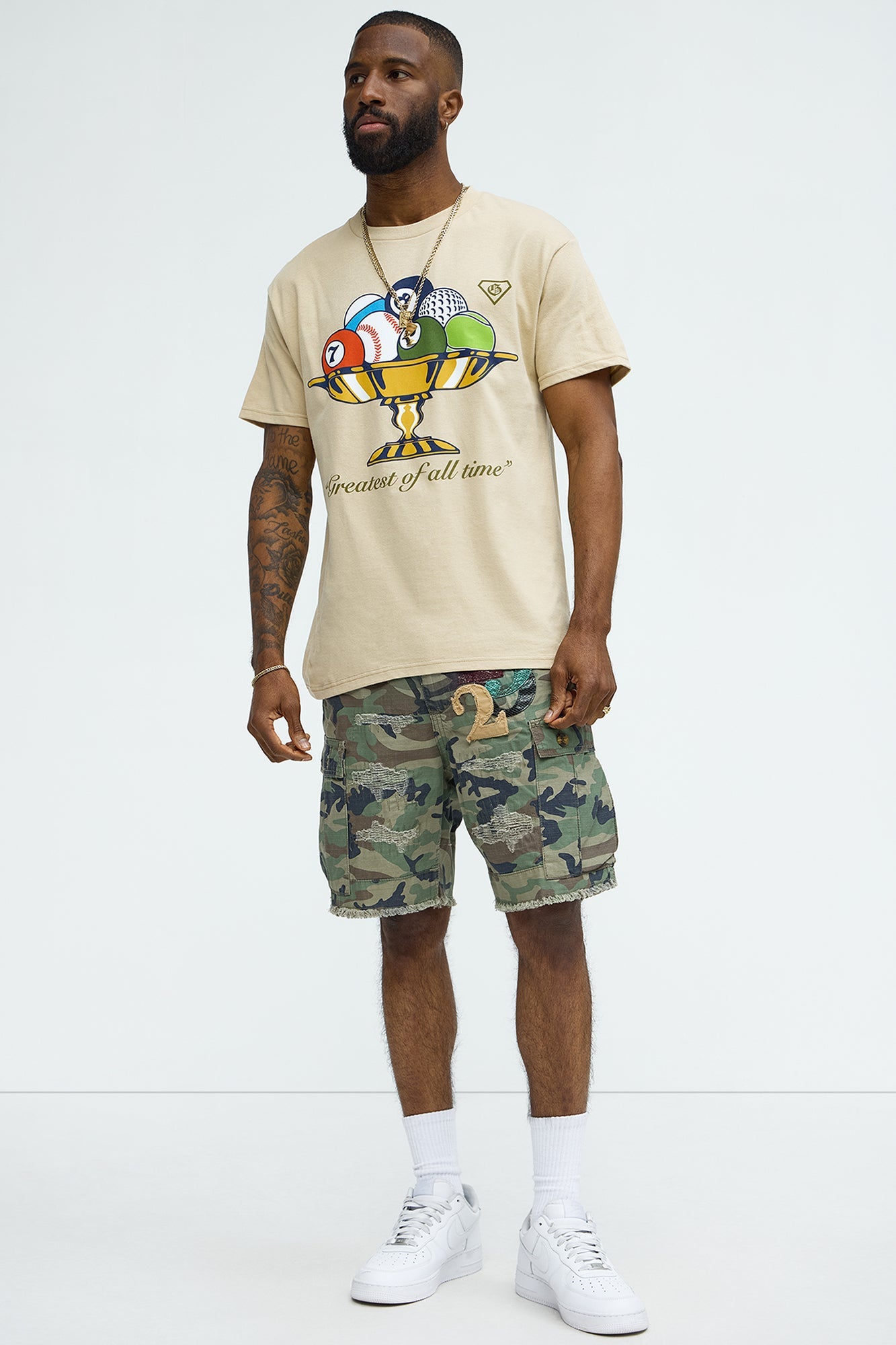 On Command Paint Splatter Camo Shorts - Camouflage image 3