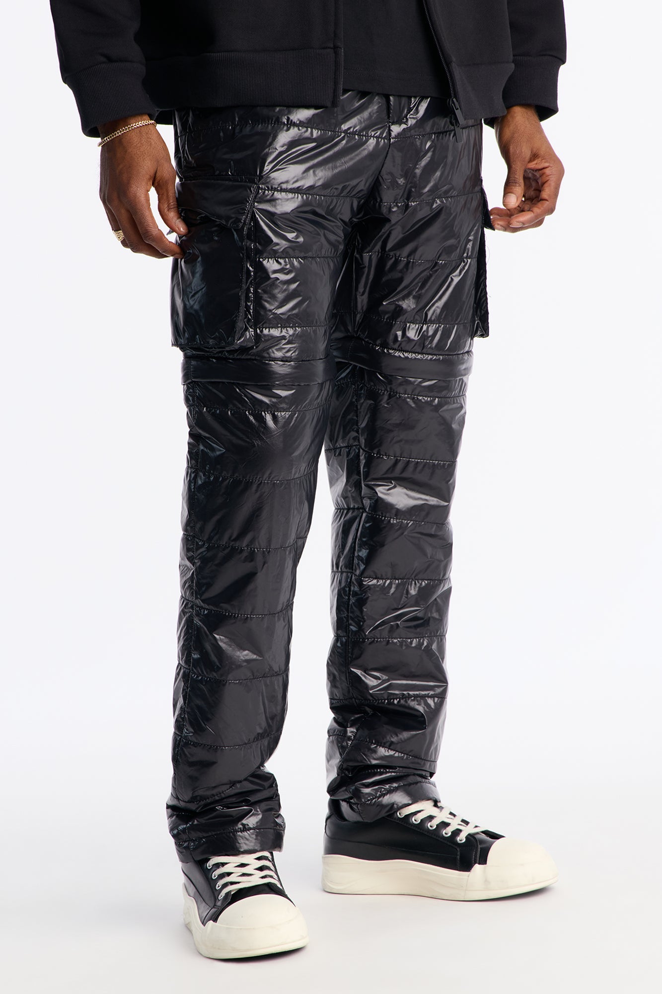 Slim Aspen Slopes Two In One Cargo Zip Short - Black image 1