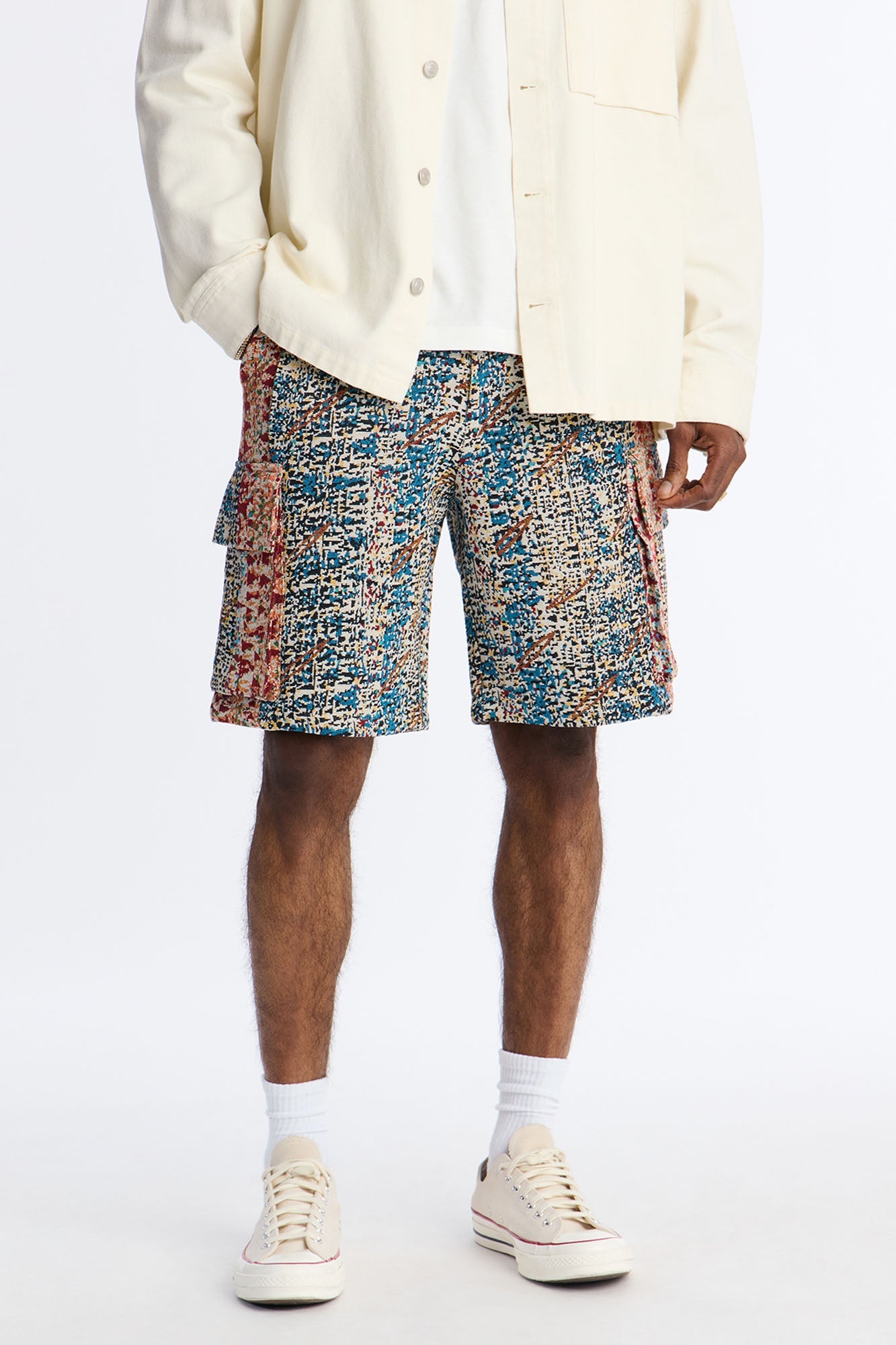 Baggy Nomadic Tapestry Cargo Short - Multi Color image 1