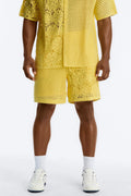 Relaxed Kyros Crochet Short - Yellow image 1