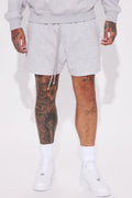 Tyson Oversize Heavyweight Sweat Shorts - Heather Grey image 1