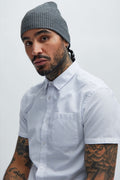 Ribbed Beanie - Charcoal image 1
