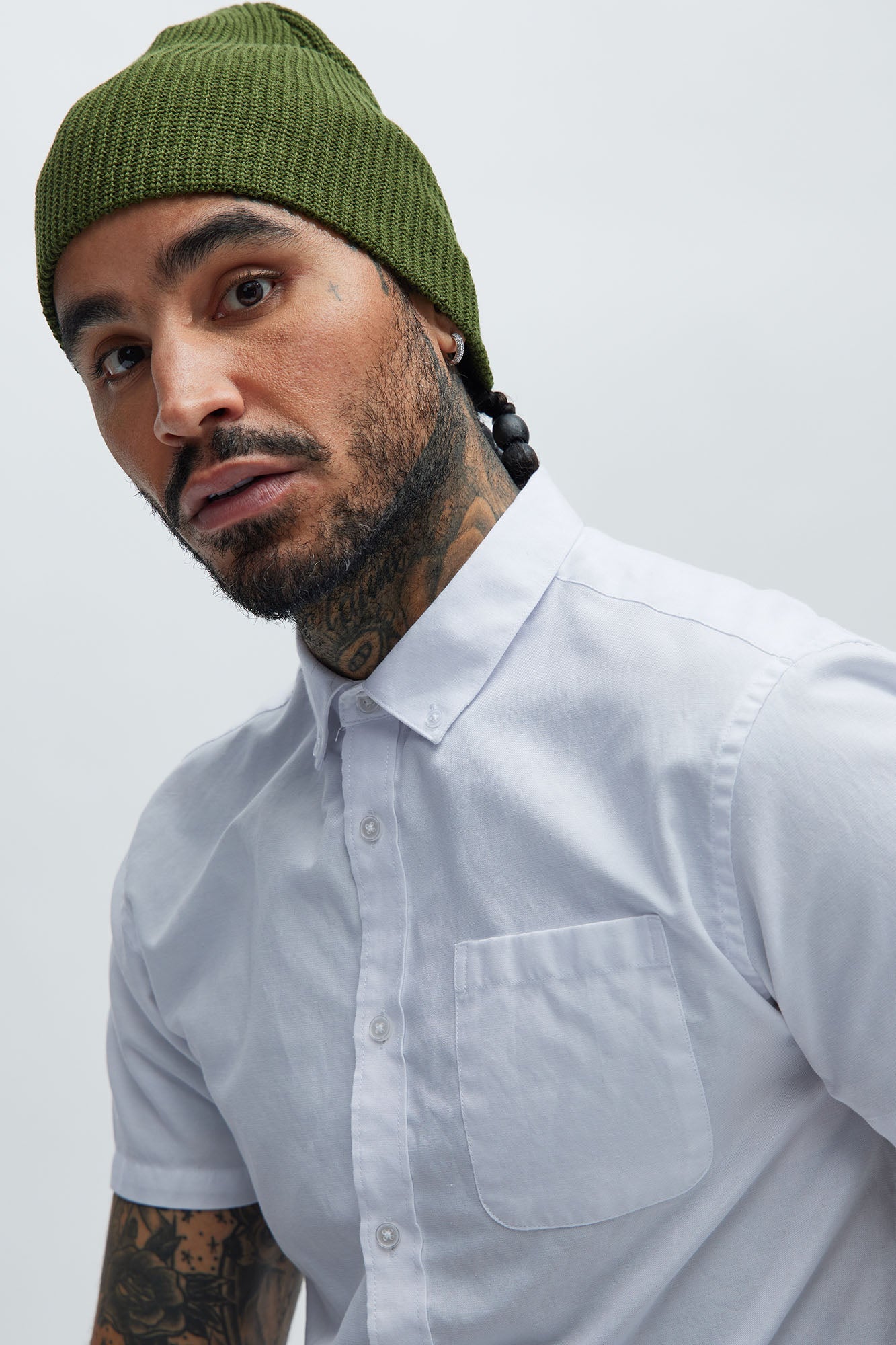 Ribbed Beanie - Olive image 1