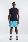 Athletic Mesh 7″ Basketball Shorts - Blue image 1