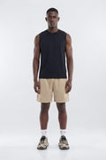 Athletic Mesh 7″ Basketball Shorts - Taupe image 1
