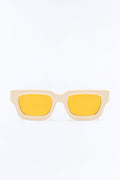 Sunny Days Ahead Square Sunglasses - White image 1