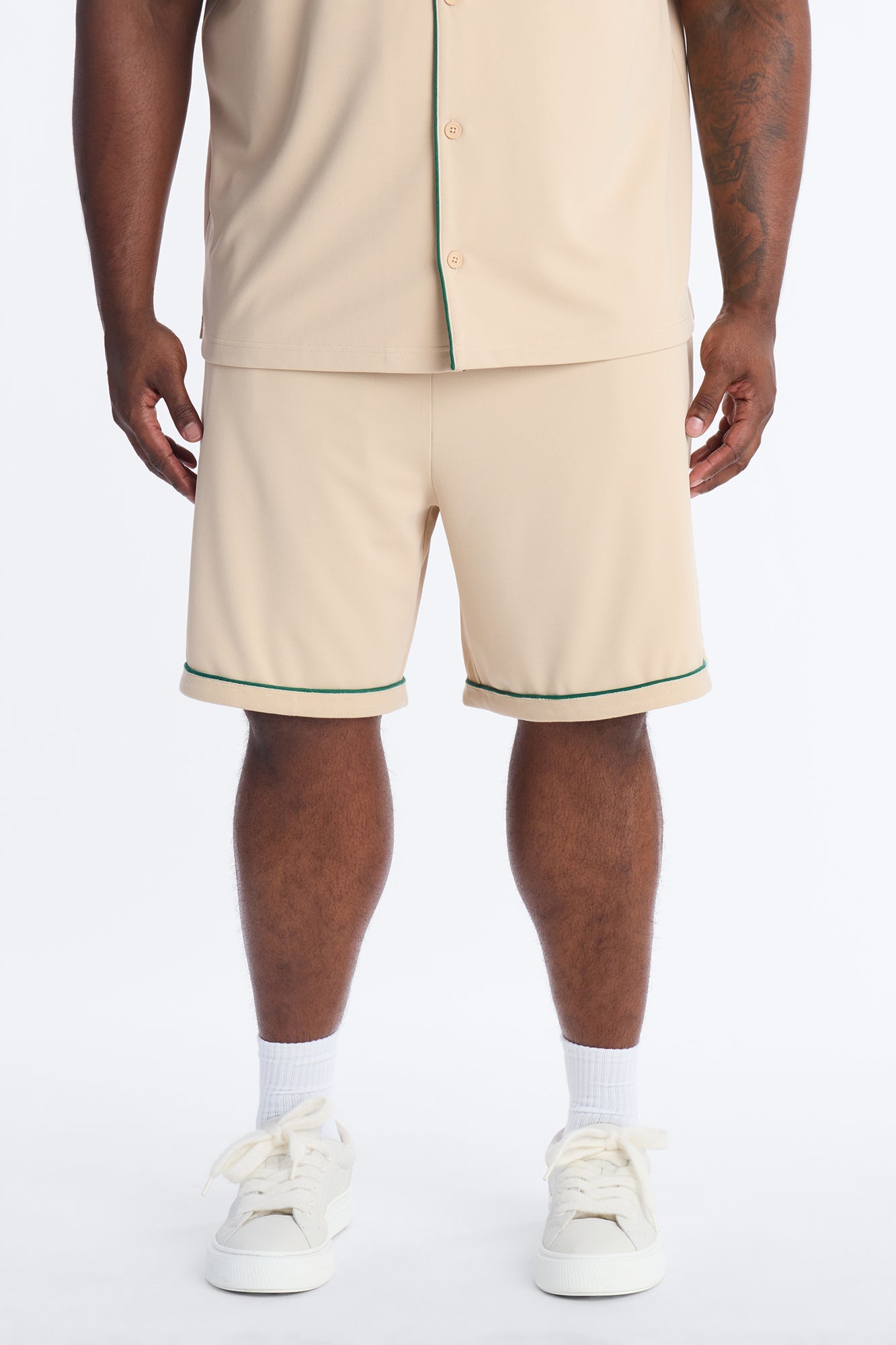 Relaxed Noir Shorts - Cream image 1