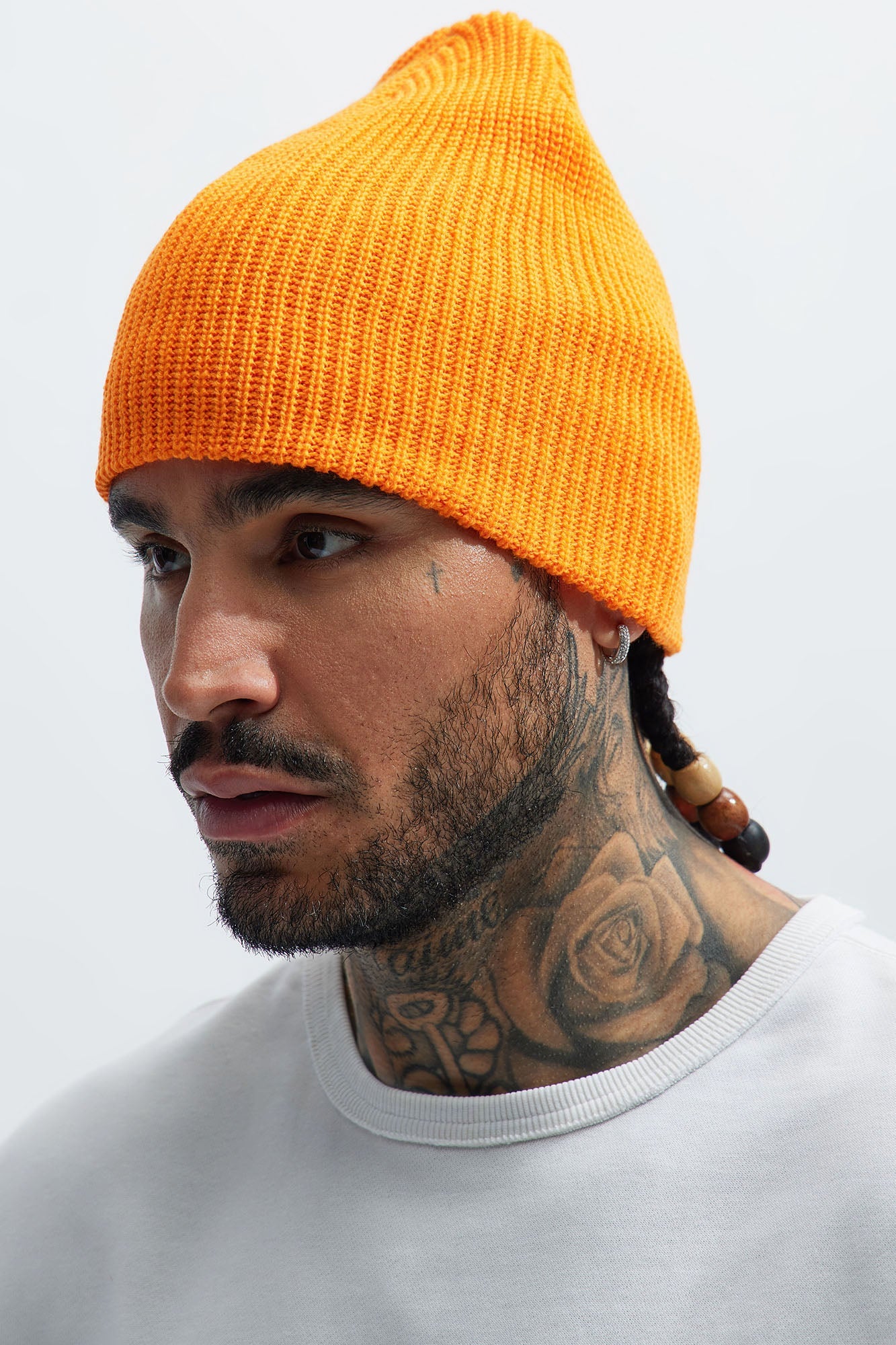 Ribbed Beanie - Orange image 1