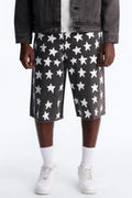 Baggy Star Spangled Denim Short - Black Wash image 1