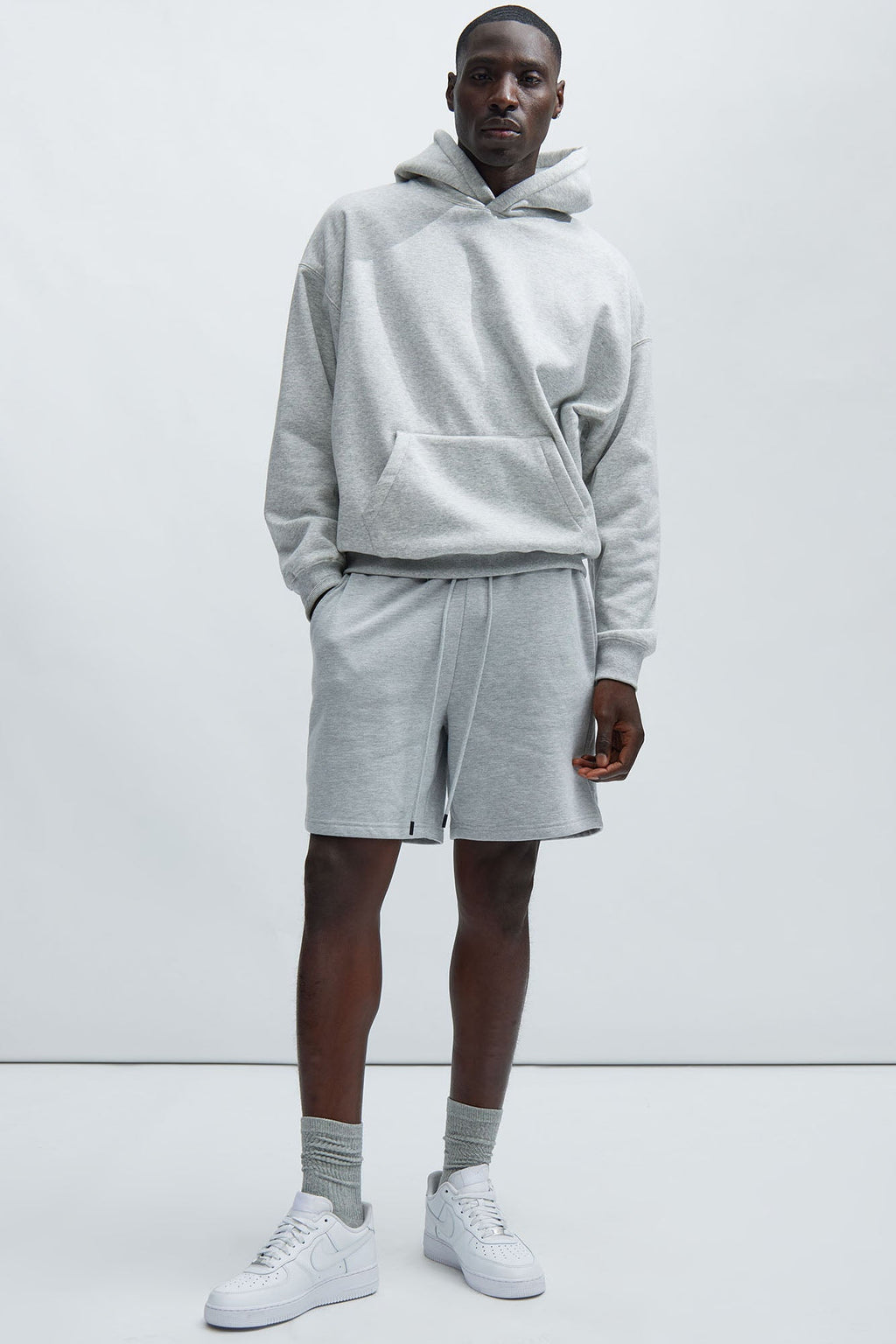 Tyson Sweatshort - Heather Grey image 3