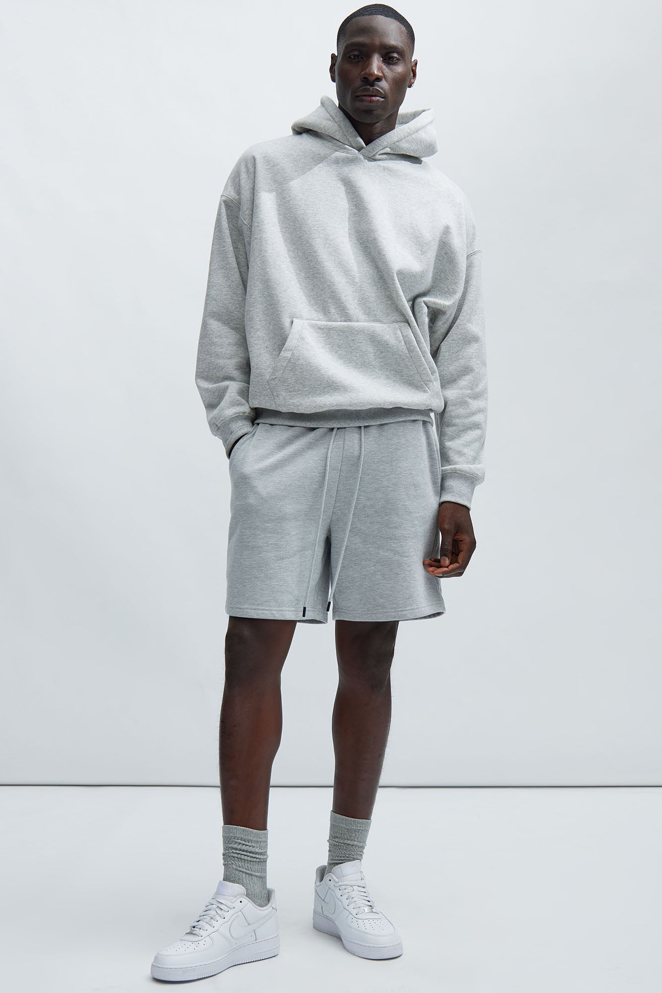 Tyson Sweatshort - Heather Grey image 3