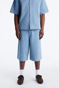 Baggy Echo Pulse Textured Short - Blue image 1