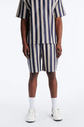 Summit Striped Relaxed Shorts - Navy image 1
