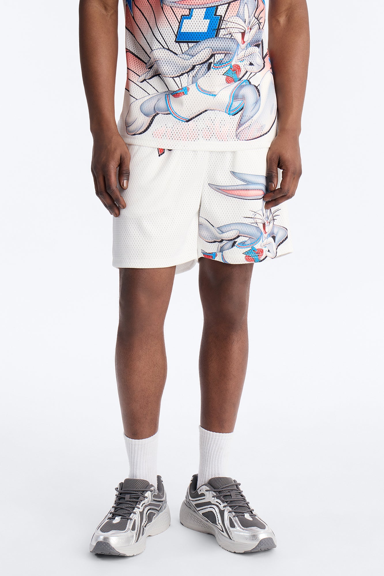 Space Jam All Stars Tune Squad Jersey Short - White image 1