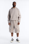 Baggy Chaos Cargo Sweatshort - Grey image 1