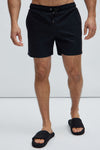 Montez Stretch Swim Trunk 6″ - Black image 1