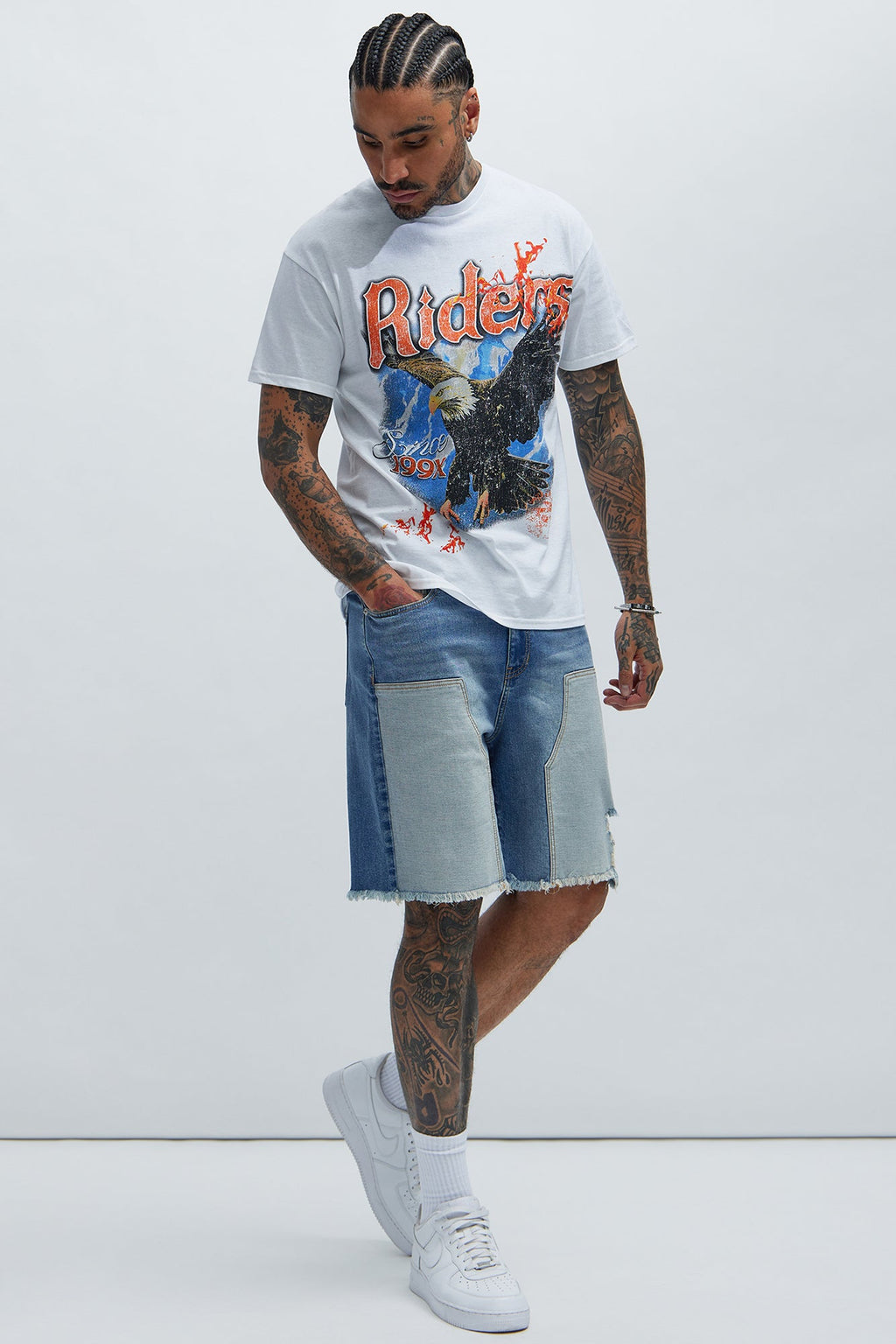 Braddy Carpenter Relaxed Shorts - Medium Wash image 2