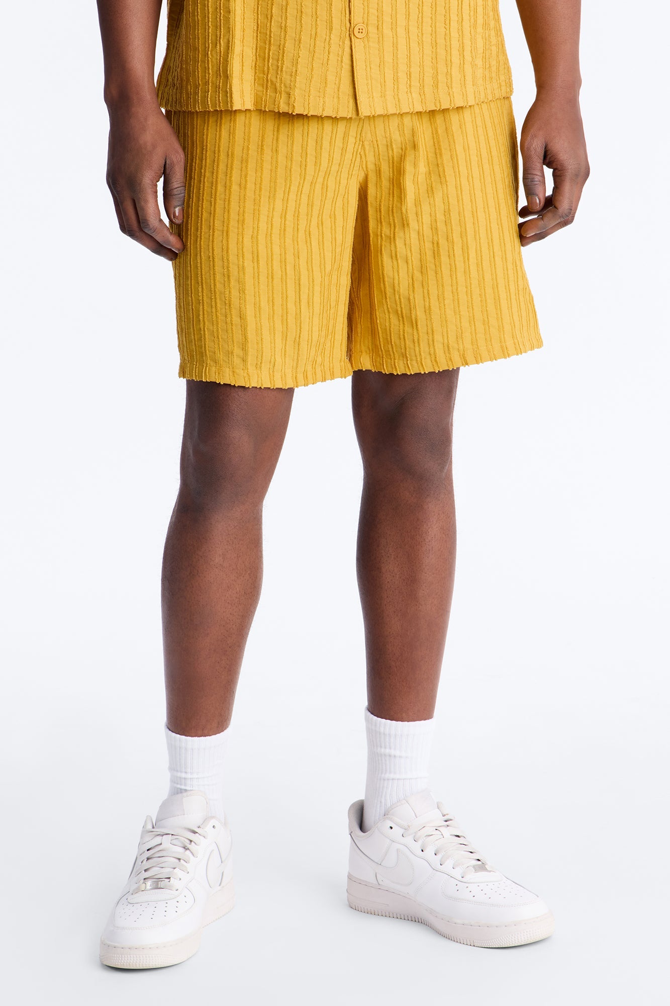 Relaxed Aegean Pleat Short - Mustard image 1