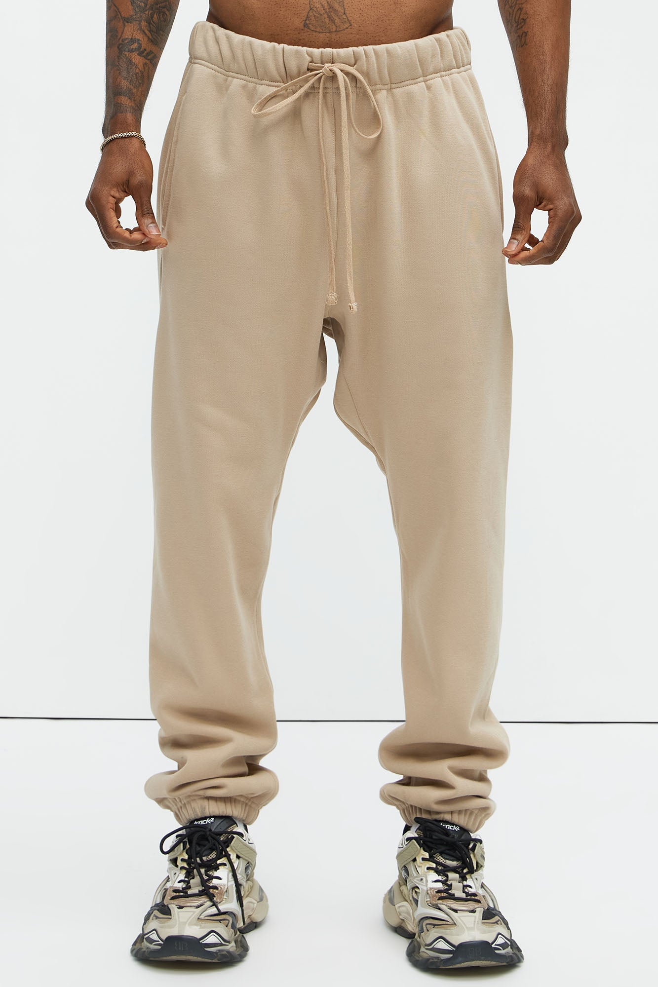 Tyson Heavyweight Sweat Jogger - Taupe image 1