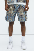 Highland Tapestry Shorts - Blue/combo image 1