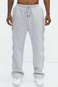 Tyson Wavy Straight Sweatpants - Heather Grey image 1