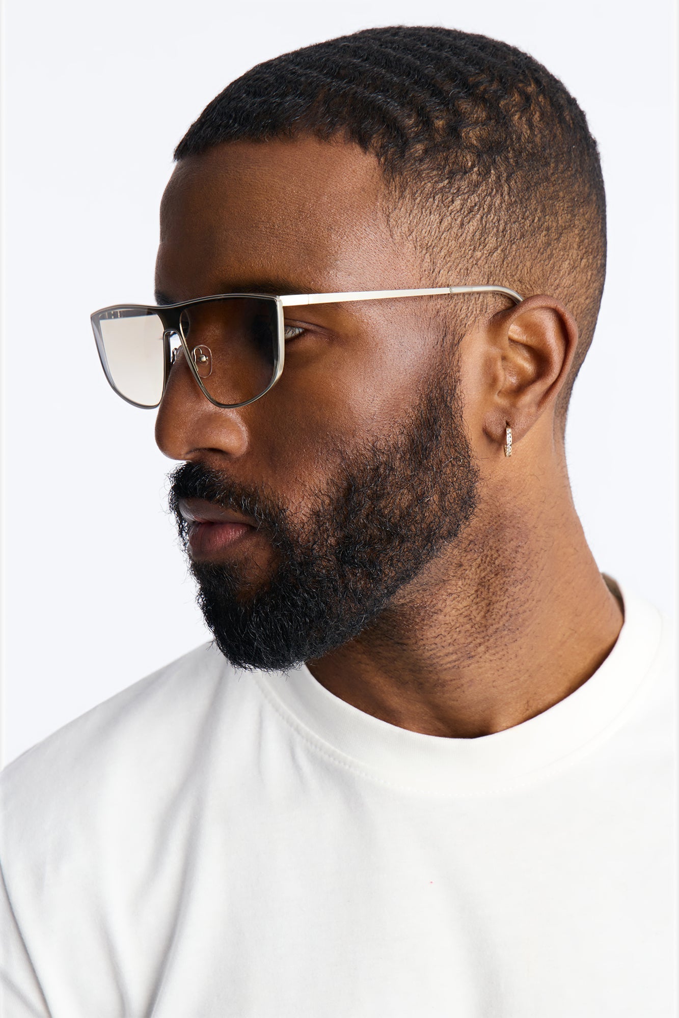 High End Wayfarer Sunglasses - Silver image 1