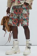 Ansel Tapestry Relaxed Shorts - Multi Color image 1