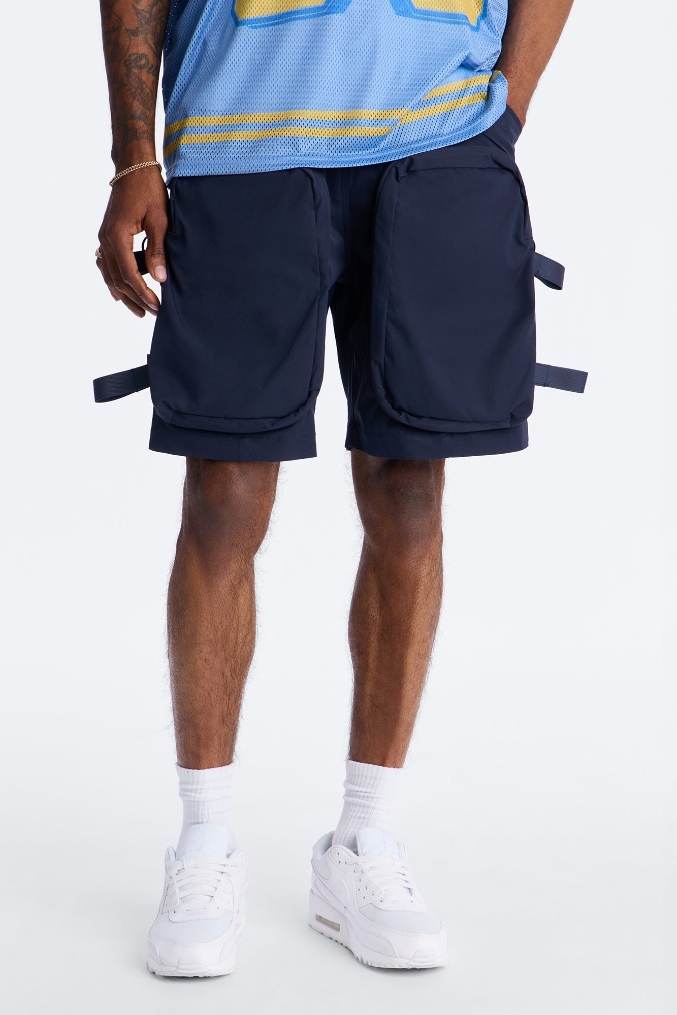 Relaxed Runyon Tech Short - Blue image 1