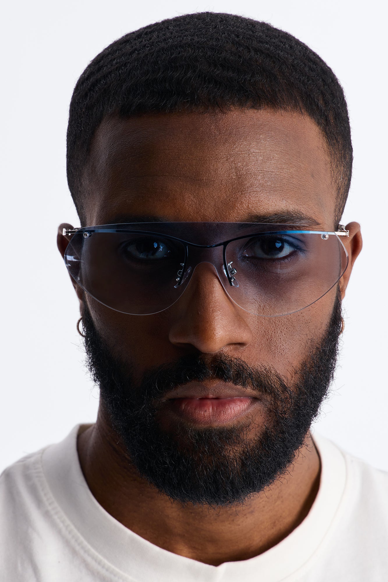 Coastline Vision Shield Sunglasses - Silver/Blue image 1