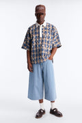 Super Baggy Outfield Denim Short - Light Blue Wash image 1