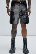 Azrael Tapestry Shorts - Black/combo image 1
