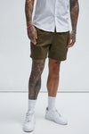 Twill Volley Shorts - Olive image 1