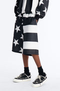 Stars And Stripes Baggy Short - Black/White image 1