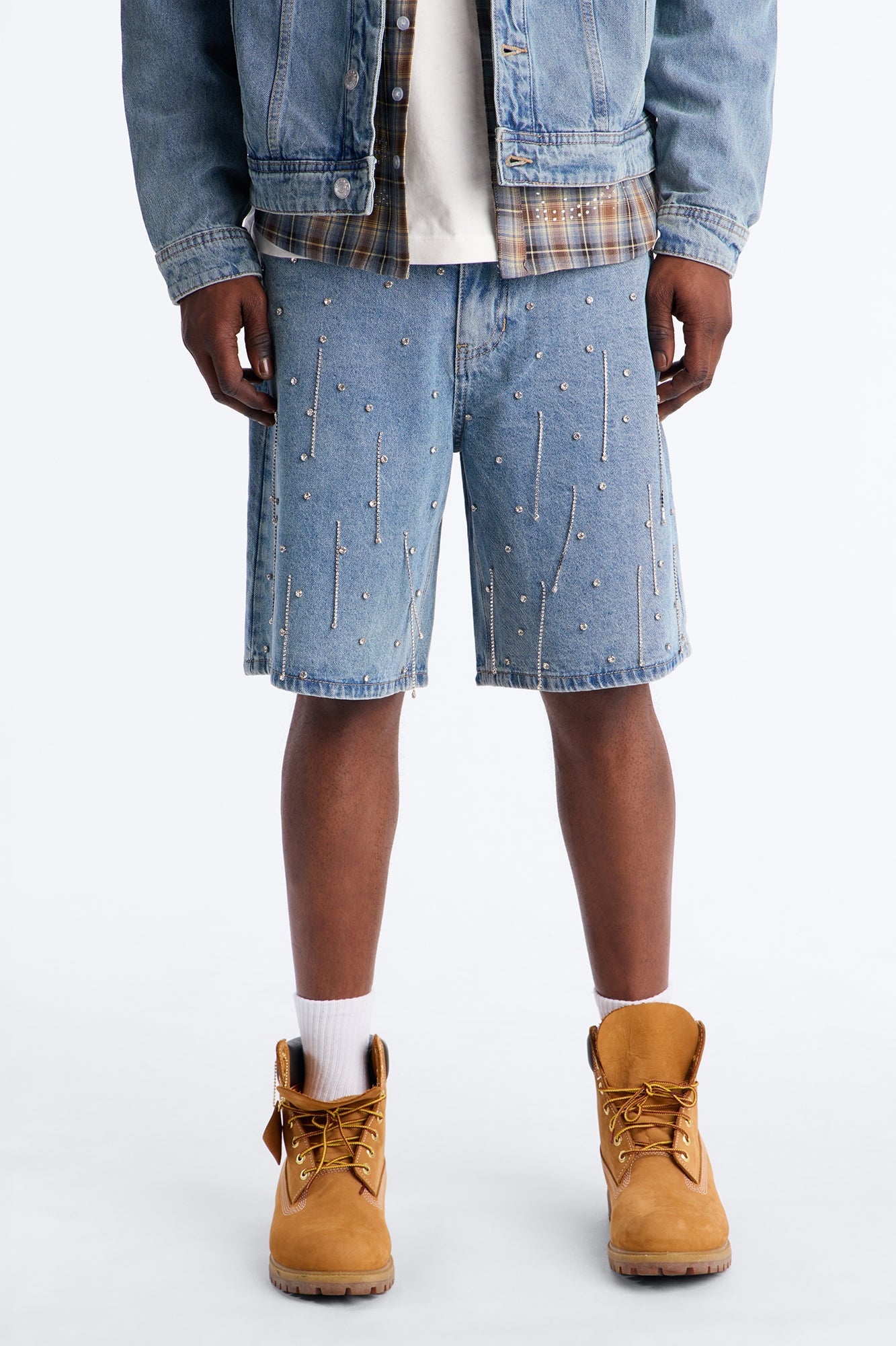 Relaxed Street Ice Denim Short - Light Wash image 1