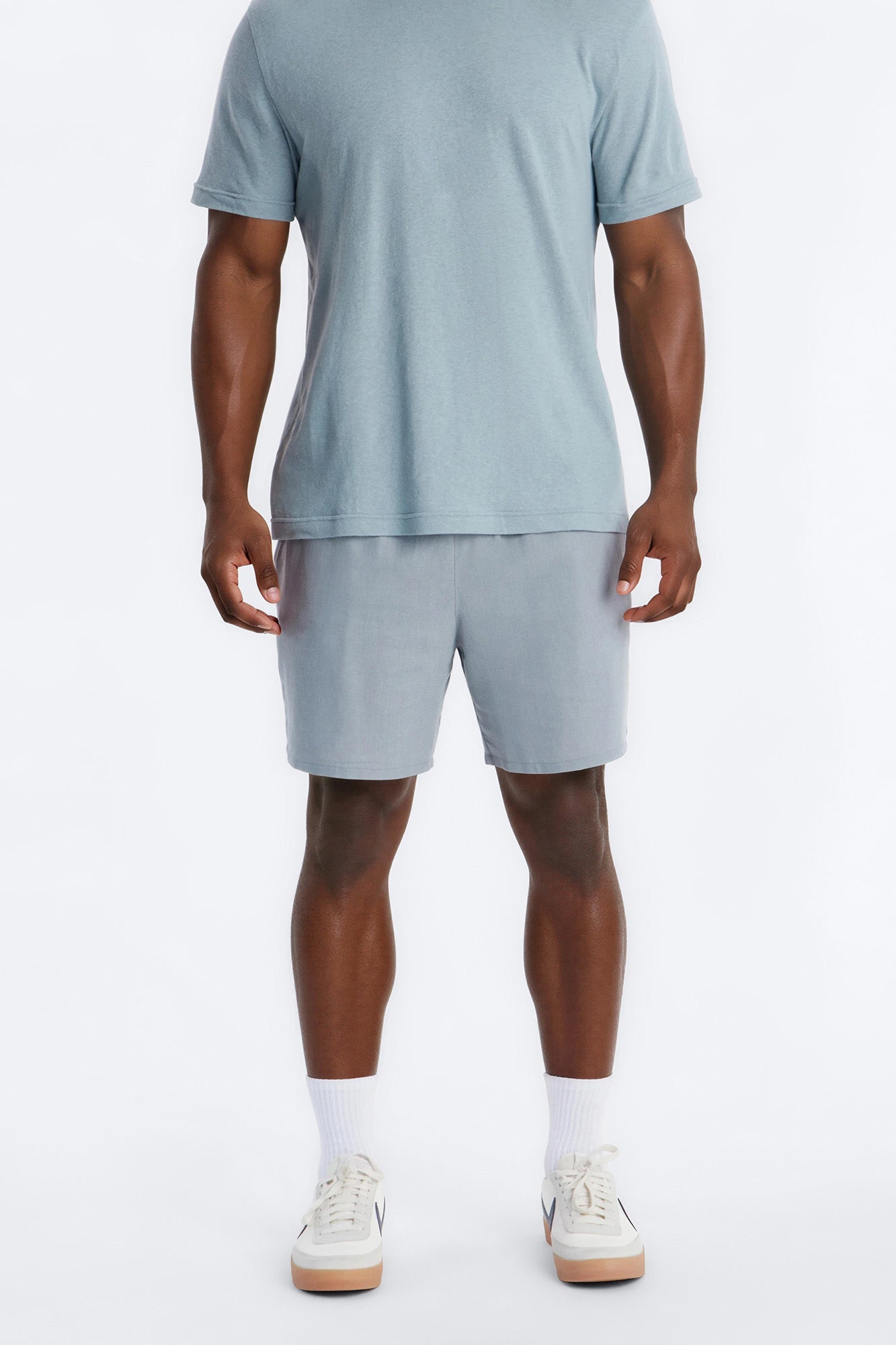 Bahamas Linen Slim Short - Slate Blue image 1