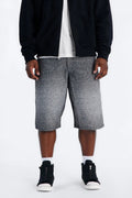 Baggy Tapestry Denim Short - Grey image 1