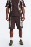 Camo Paneled Sweatshort - Camouflage image 1