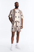 Toscana Geo Relaxed Short - Tan image 1
