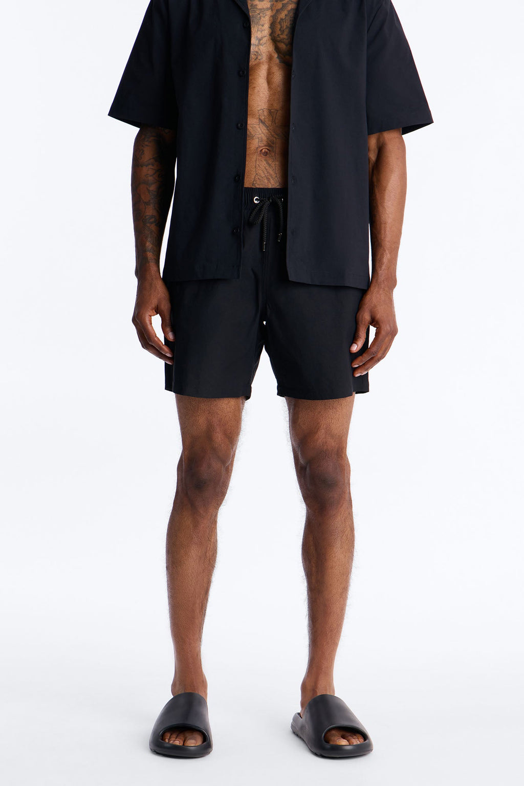 Montez Stretch Swim Trunk 7″ - Black image 2
