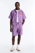 Relaxed Desert Dunes Cargo Short - Purple image 1