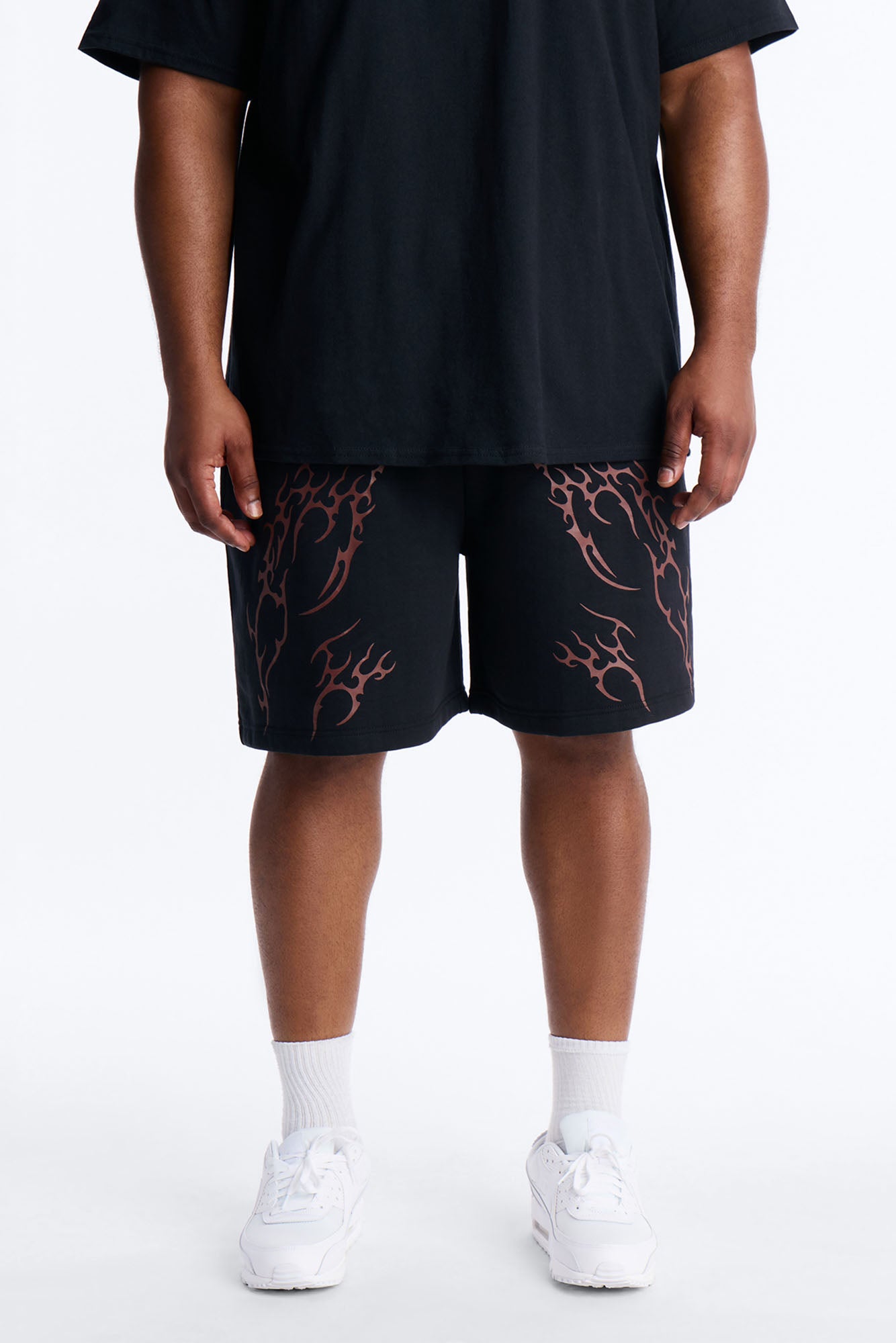 Eternal Fire Sweatshorts - Black image 1