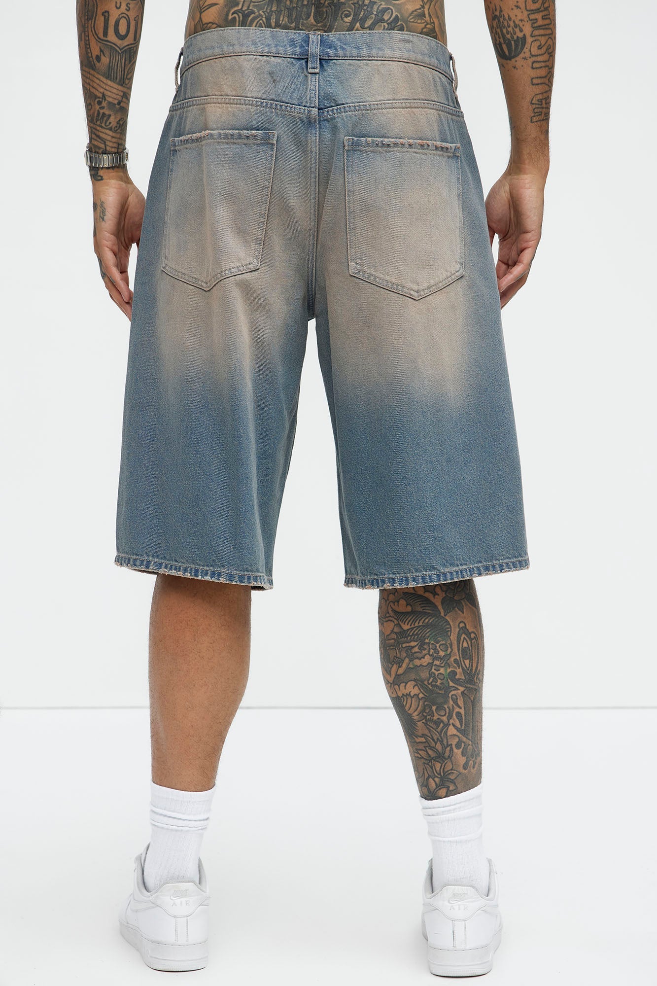 Colin Baggy Denim Short - Vintage Blue Wash image 4