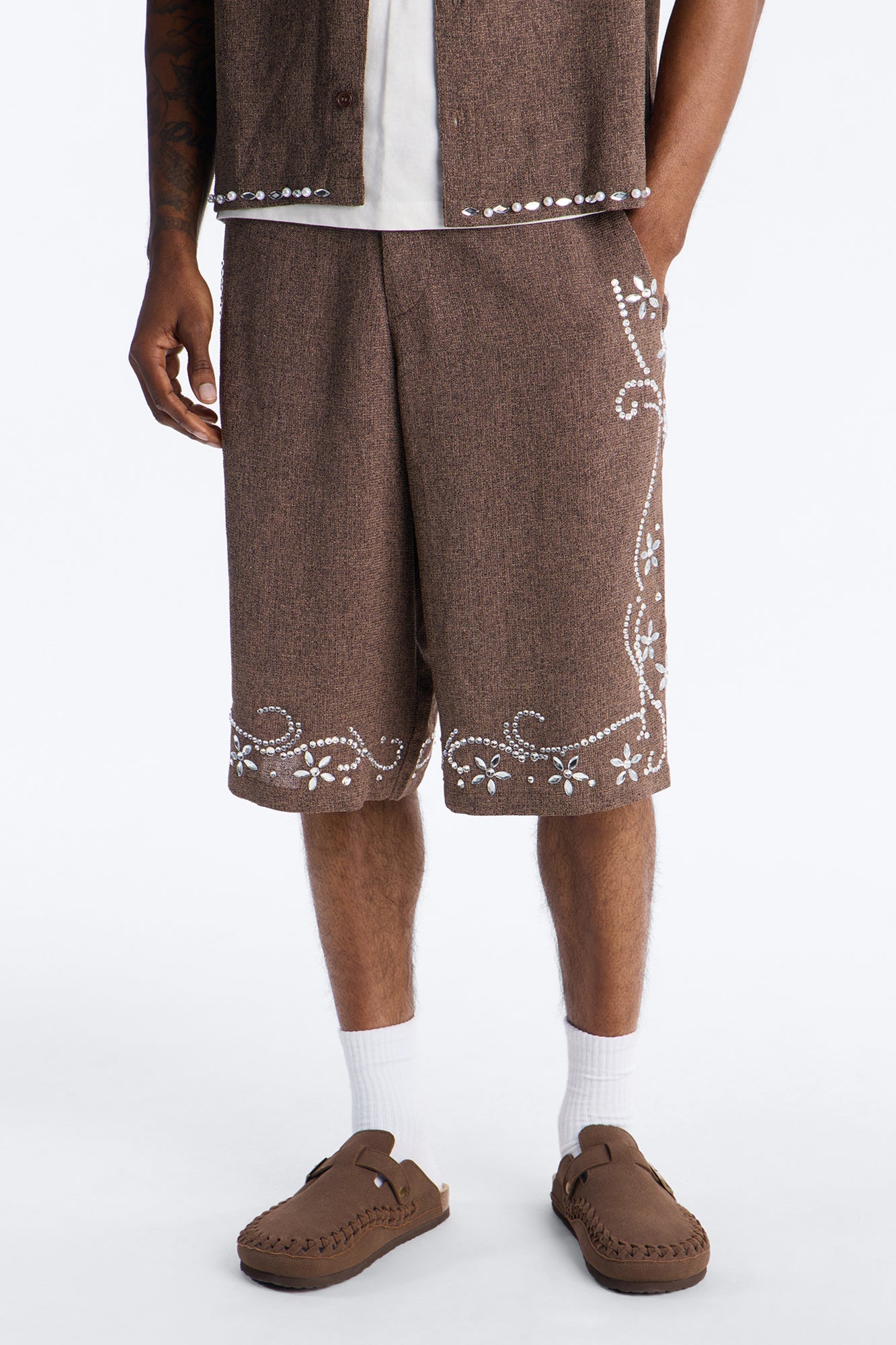 Baggy Wanderlust Pearl Journey Short - Brown image 1