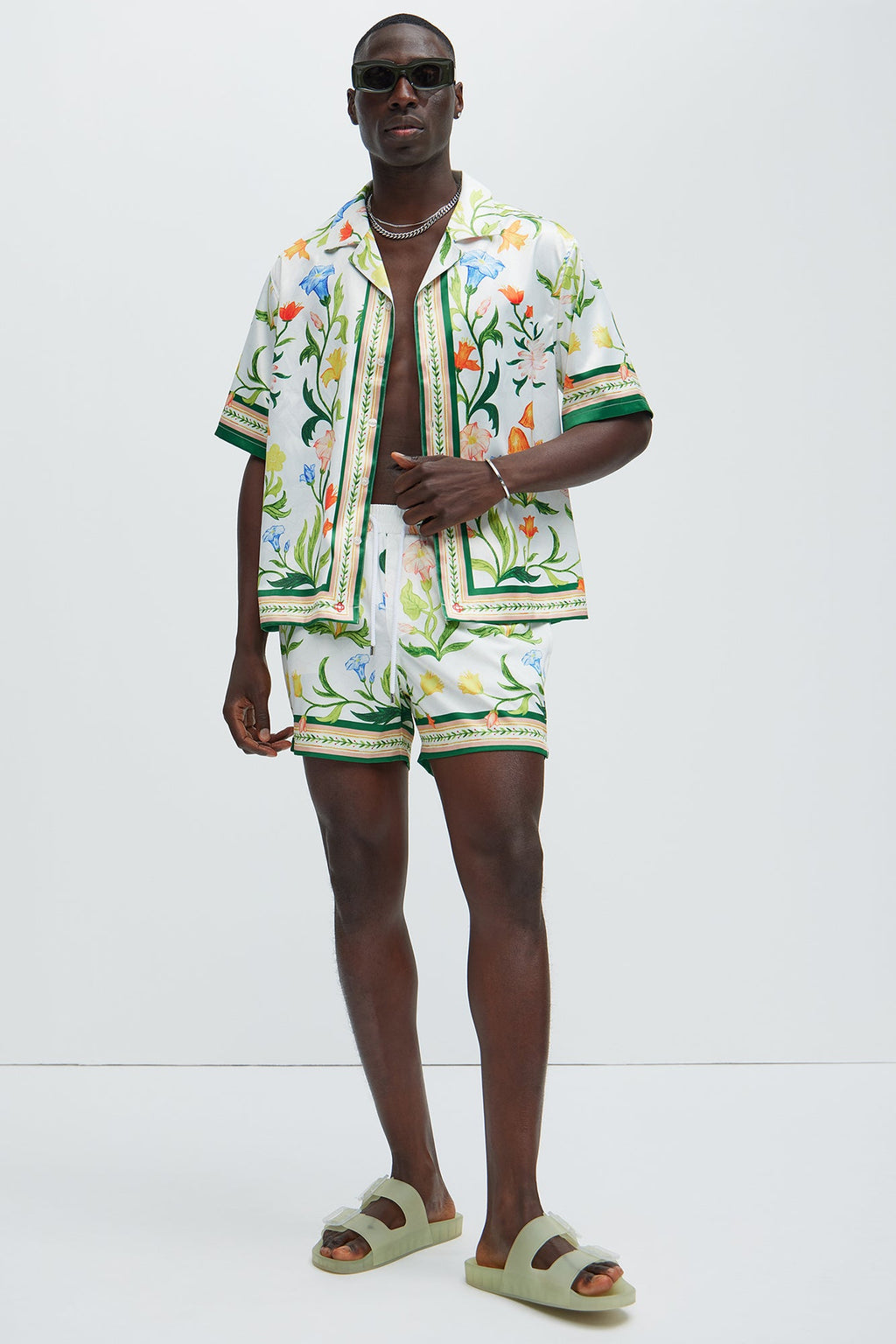 Deer Creek Swim Short Trunk - White/combo image 2