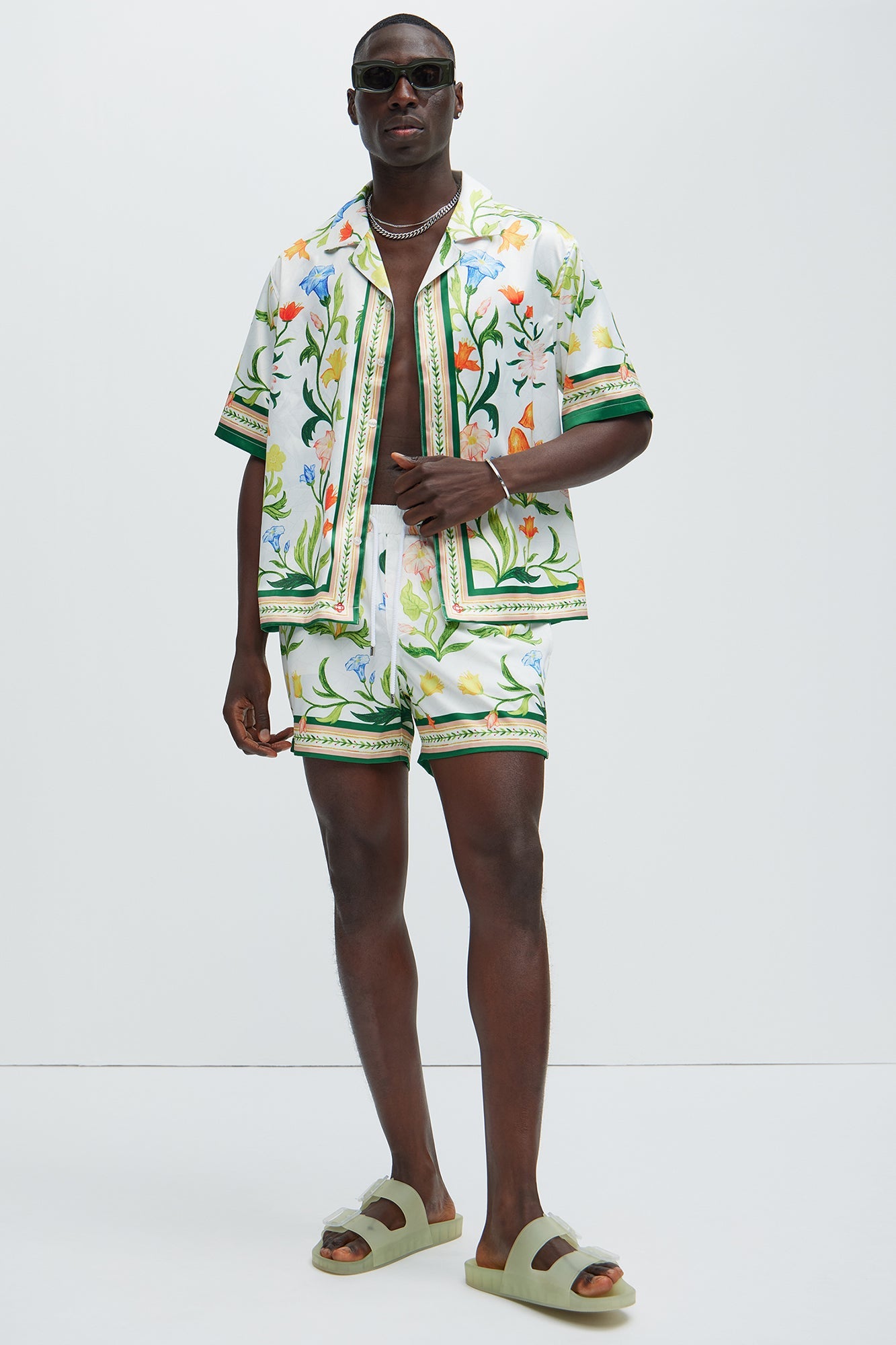 Deer Creek Swim Short Trunk - White/combo image 2