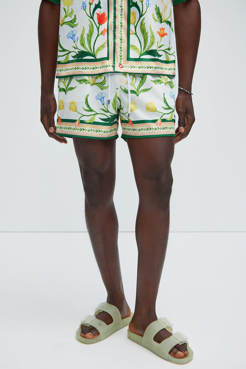 Deer Creek Swim Short Trunk - White/combo image 1