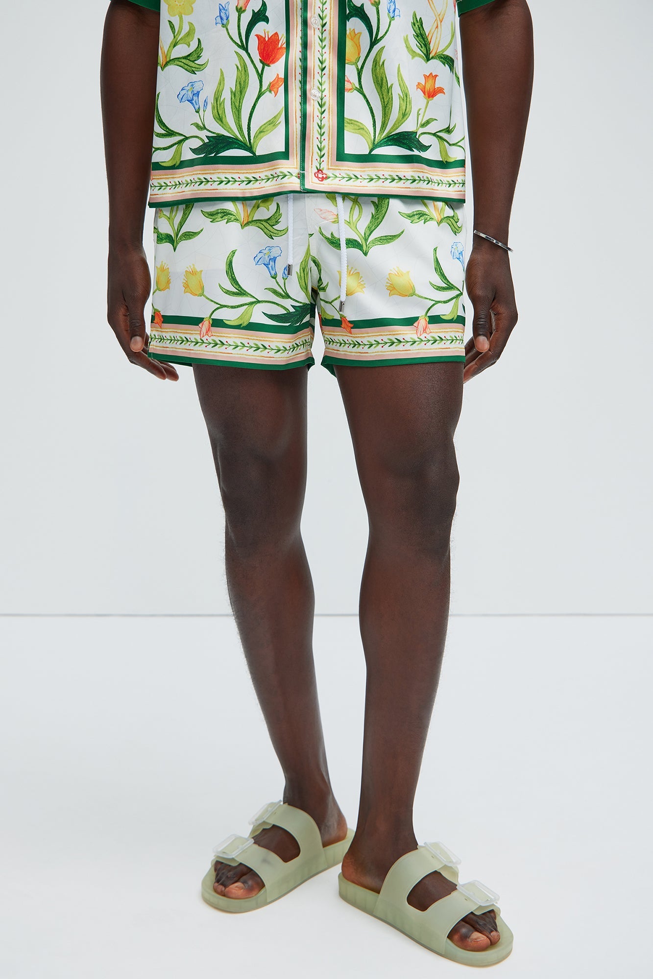 Deer Creek Swim Short Trunk - White/combo image 1