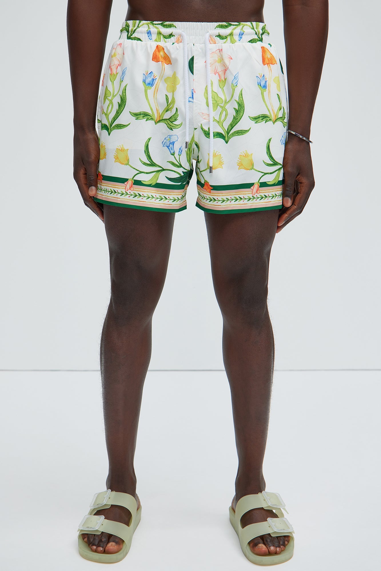 Deer Creek Swim Short Trunk - White/combo image 3